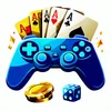 Biểu tượng tay cầm chơi game và xúc xắc, tượng trưng cho kho trò chơi phong phú của 123WIN