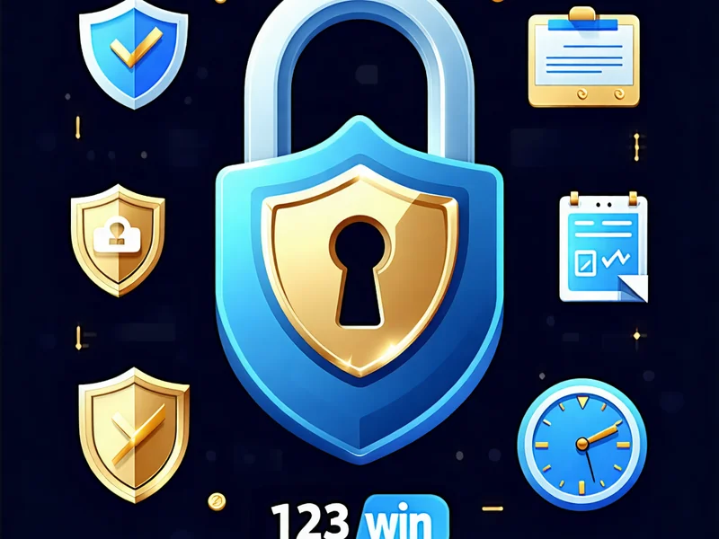 Hình ảnh biểu tượng bảo mật và hỗ trợ khách hàng chuyên nghiệp của 123WIN