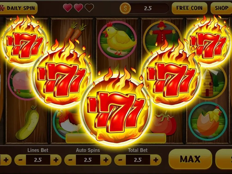 Màn hình Slot 3D với nhân vật hoạt hình và hiệu ứng sống động