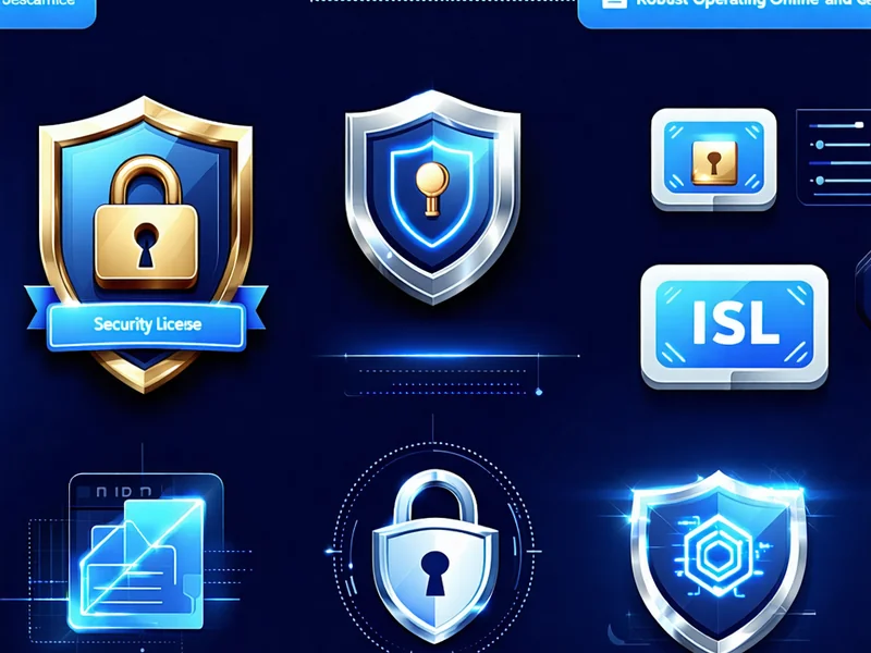 Biểu tượng giấy phép hoạt động và bảo mật của 123WIN